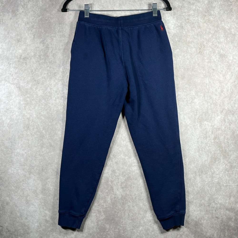 Polo Ralph Lauren Pants Boys Medium 8-10 Navy Blue Joggers Pull On Athleisure